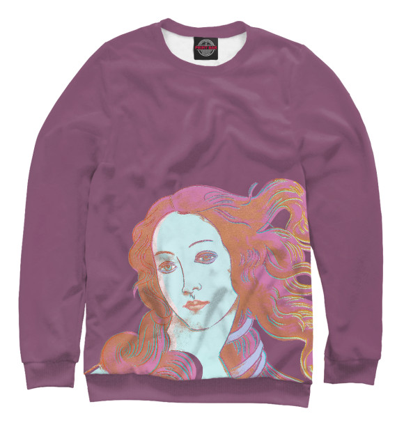 Свитшот для мальчиков с изображением Magenta Venus цвета Белый