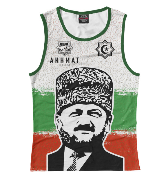 Майка для девочки с изображением Akhmat Fight Club Team цвета Белый