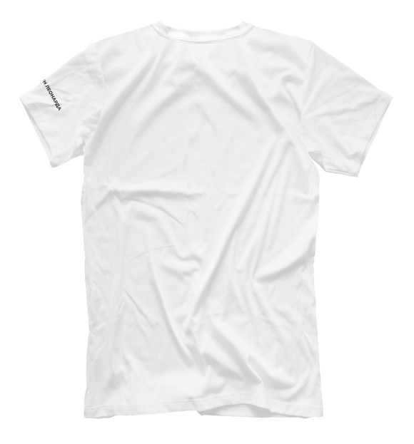 Мужская футболка с изображением Мухомор цвета Белый
