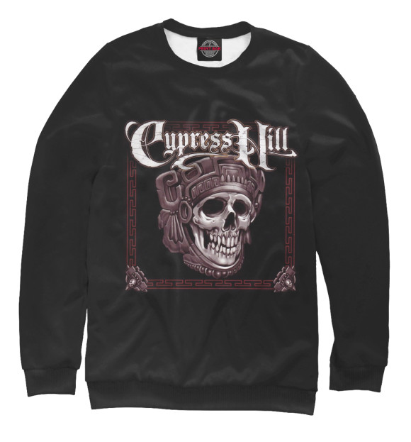 Женский свитшот с изображением Cypress Hill цвета Белый