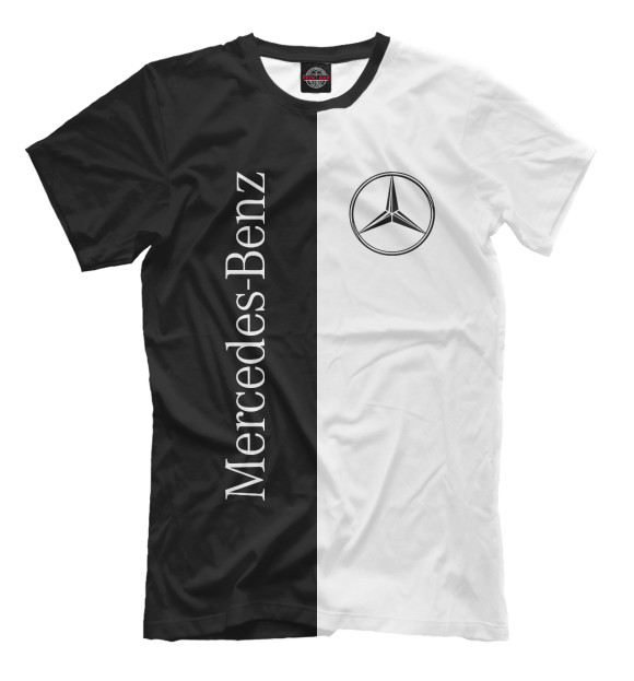 Мужская футболка с изображением MERCEDES-BENZ цвета Черный