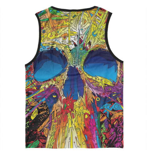 

Майки Print Bar, Белый, Art skull