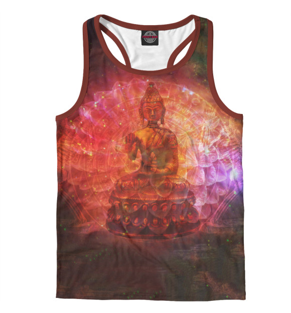 Мужская майка-борцовка с изображением Эзотерика цвета Белый