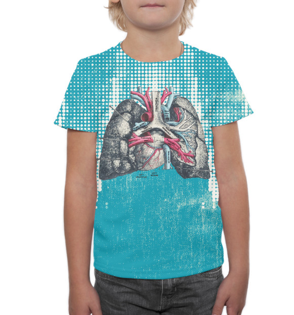 Футболка для мальчиков с изображением Легкие цвета Белый