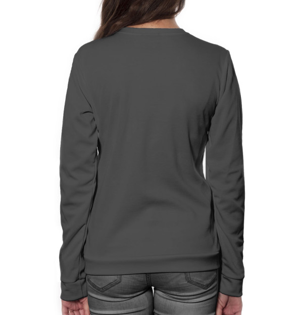 Женский свитшот с изображением Футбольный фанат цвета Белый