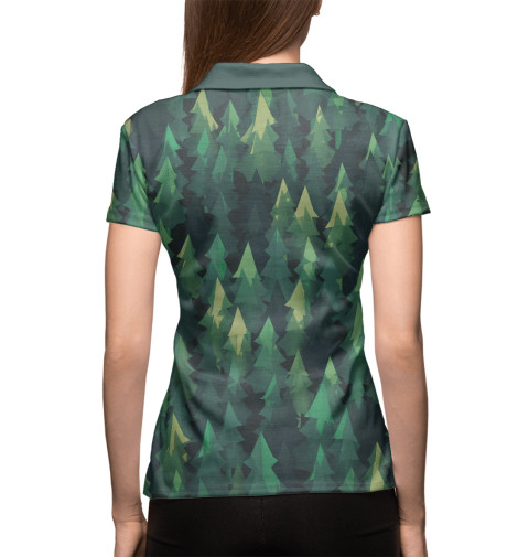 

Поло Print Bar, Белый, Simple forest