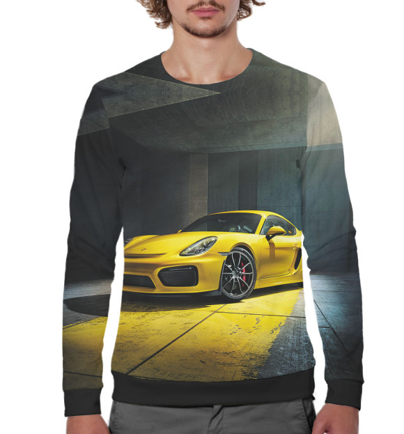 Мужской свитшот с изображением Porsche цвета Белый