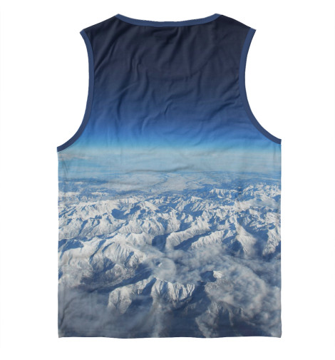 

Майки Print Bar, Белый, Горы из космоса