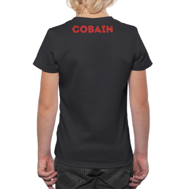 Футболка для мальчиков с изображением Kurt Cobain цвета Белый