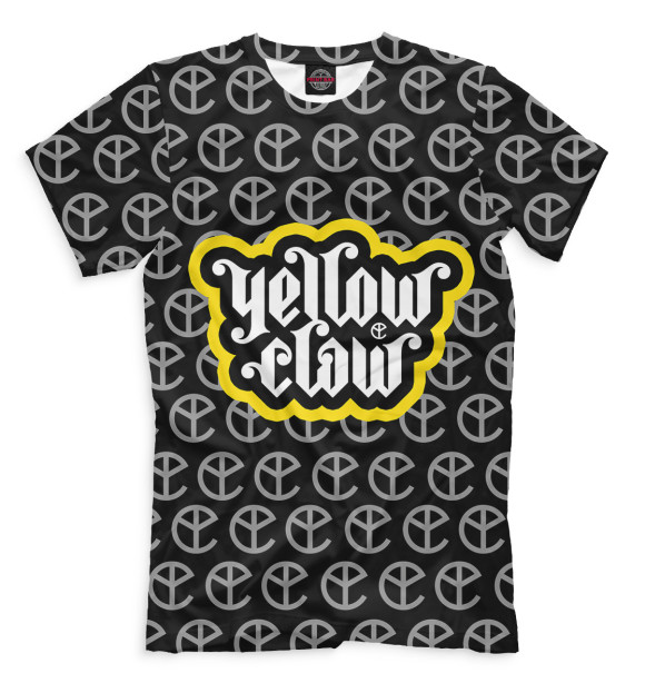 Мужская футболка с изображением Yellow Claw цвета Черный