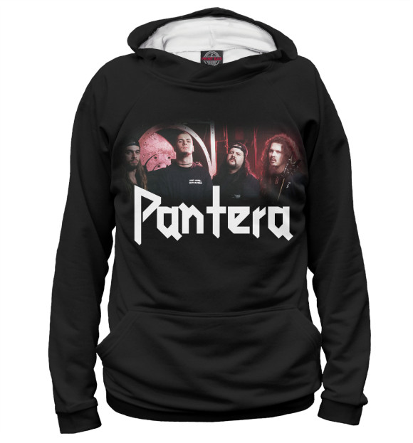 Женское худи с изображением Pantera цвета Белый