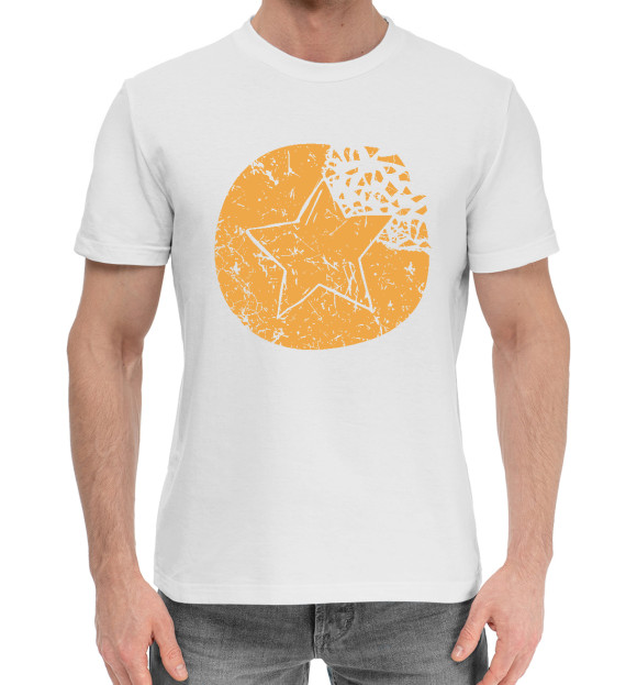 Мужская хлопковая футболка с изображением Конфета Дальгона цвета Белый