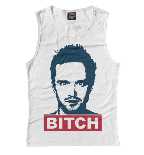 Майка для девочки с изображением Breaking Bad Bitch цвета Белый