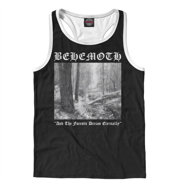 Мужская майка-борцовка с изображением Behemoth цвета Белый