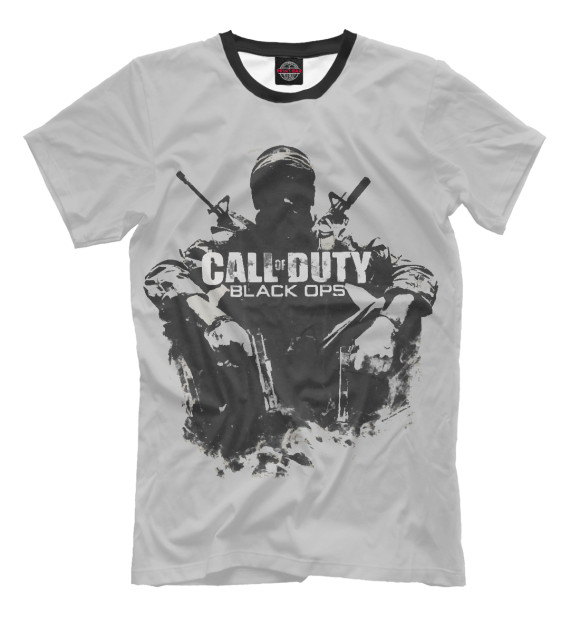 Мужская футболка с изображением Call of Duty: Black Ops цвета Бежевый