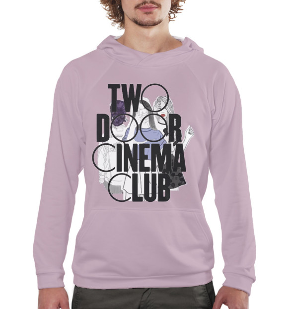 Мужское худи с изображением Two Door Cinema Club цвета Белый