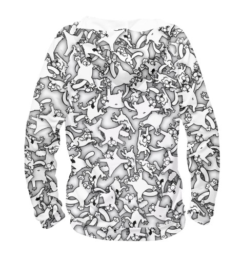 

Худи Print Bar, Белый, Летящие коты Саймона