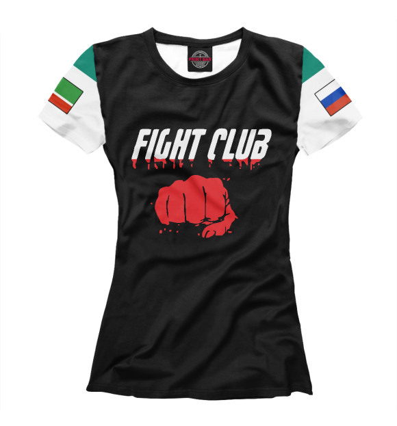 Футболка для девочек с изображением Fight club цвета Белый