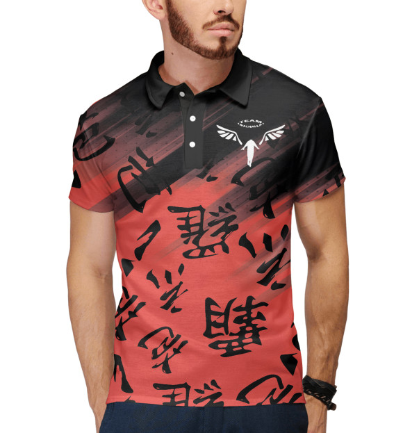 Мужское поло с изображением Токийские мстители цвета Белый