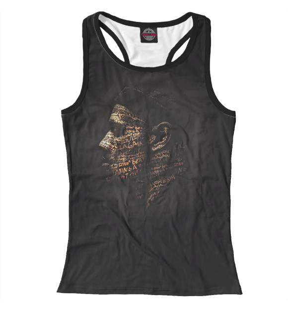 Женская майка-борцовка с изображением Леброн Джеймс цвета Белый