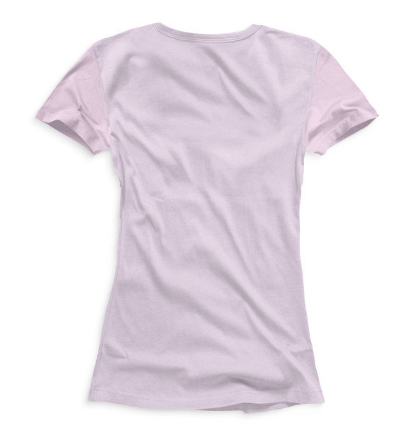 Женская футболка с изображением Пёсель цвета Белый