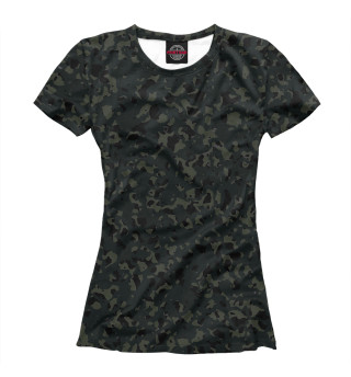 Женская футболка Камуфляж-Лес