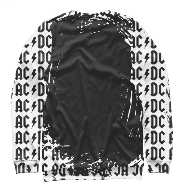 Свитшот для девочек с изображением AC/DC цвета Белый