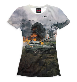 Женская футболка Российский танк