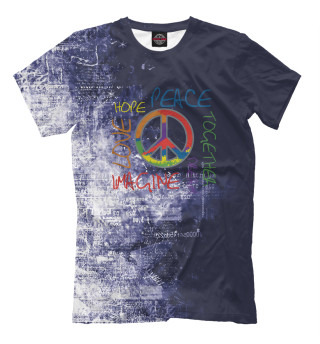 Мужская футболка Retro Peace