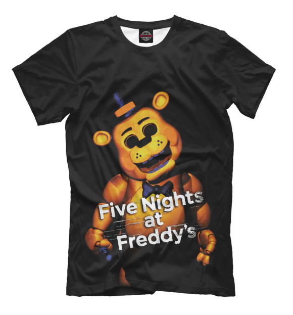 Футболка для мальчиков с изображением Five Nights at Freddy's цвета Белый