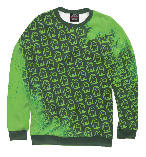 Свитшот для мальчиков с изображением Among Us / Амонг Ас цвета Белый