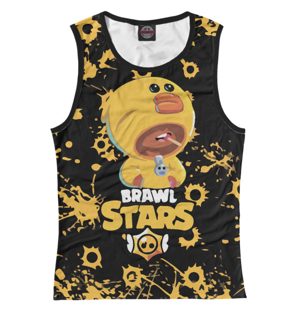 Майка для девочки с изображением Brawl Stars цвета Белый