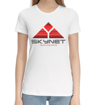 Женская хлопковая футболка Skynet
