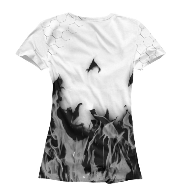 Женская футболка с изображением Король и Шут / Огненный цвета Белый