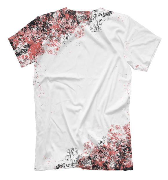 Мужская футболка с притом Алиса - рок группа краска цвета Белый Мужская футболка с изображением Алиса - рок группа краска цвета Белый