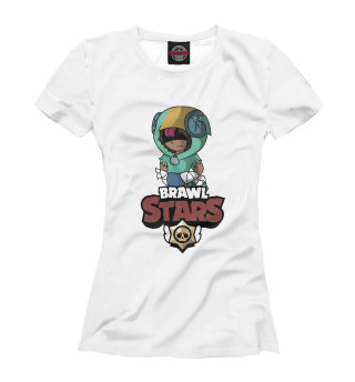 Женская футболка Brawl Stars-Leon