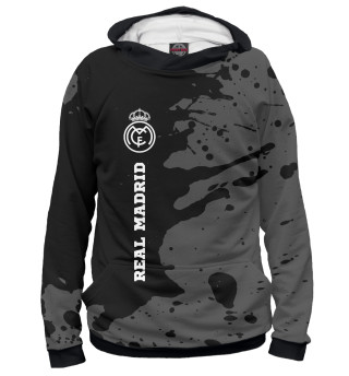 Мужское худи Real Madrid Sport Black (брызги)