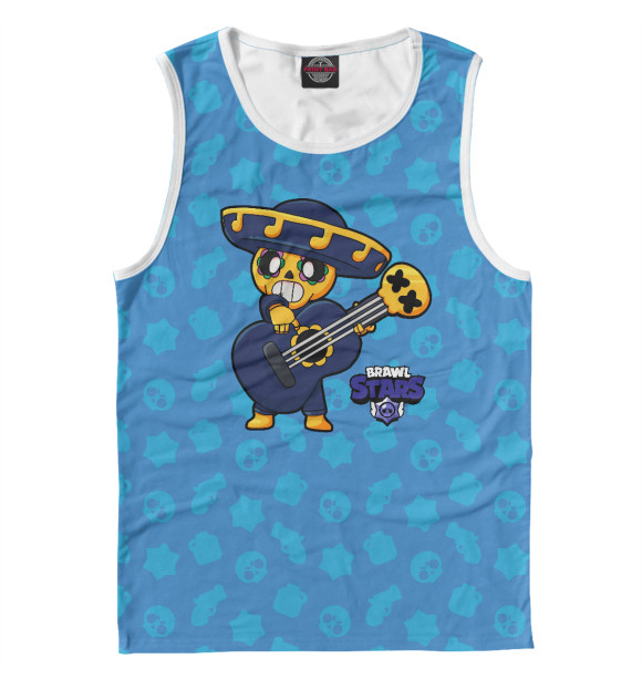 Майка для мальчика с притом Brawl Stars цвета Белый Майка для мальчика с изображением Brawl Stars цвета Белый