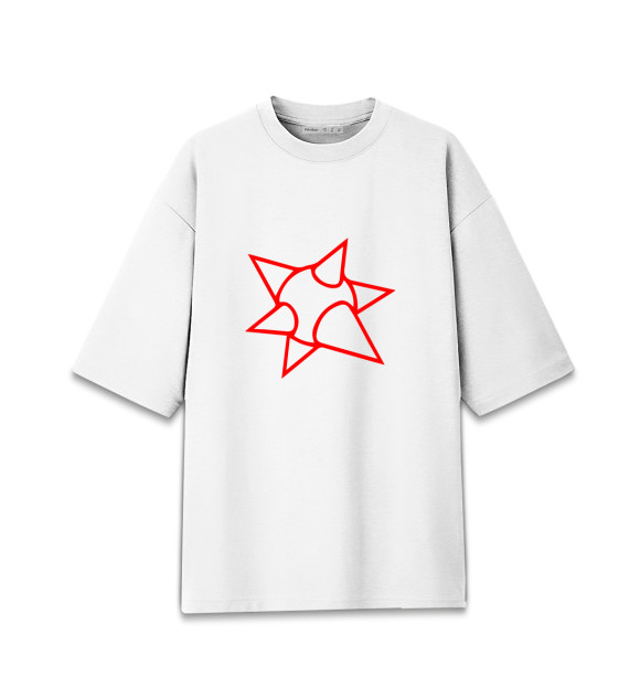 Женская футболка оверсайз с изображением Моргенштерн цвета Белый