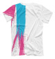Мужская футболка Fall Out Boy Neon Gradient (полосы)