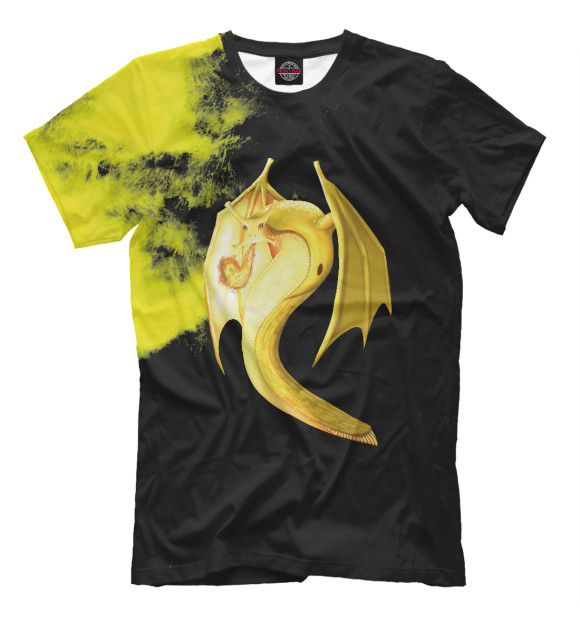 Футболка для мальчиков с изображением Banana Slug Dragon цвета Белый