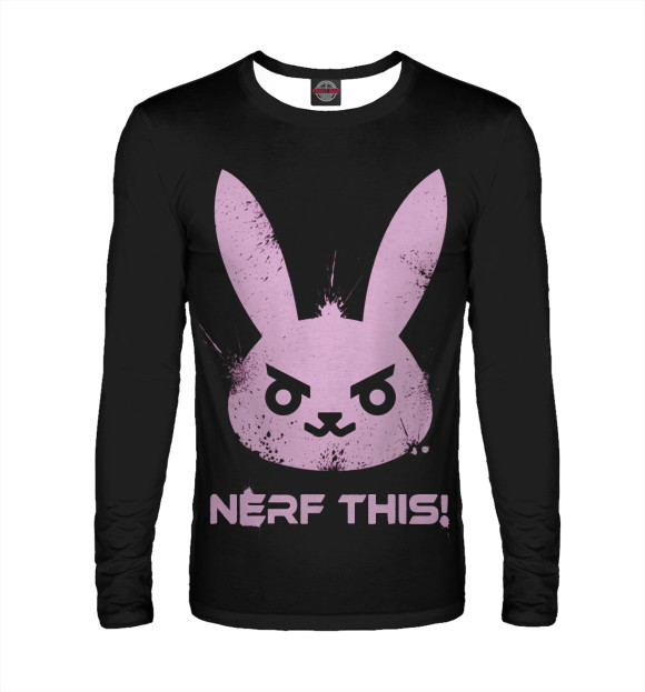 Мужской лонгслив с изображением Overwatch цвета Белый