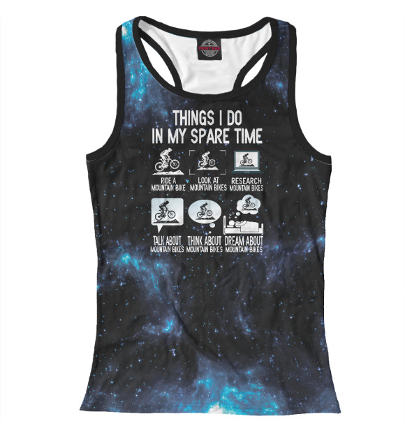 Женская майка-борцовка с изображением Things I Do In My Spare цвета Белый