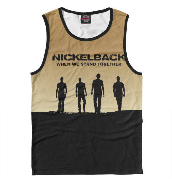 Майка для мальчика с изображением Nickelback цвета Белый