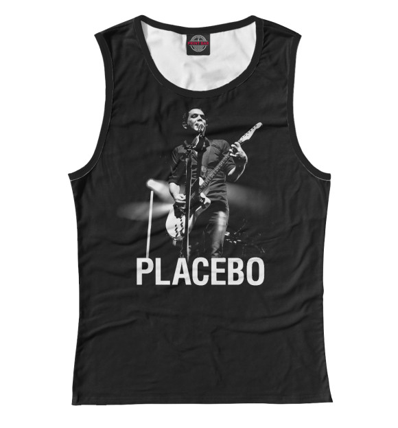 Майка для девочки с изображением Placebo цвета Белый