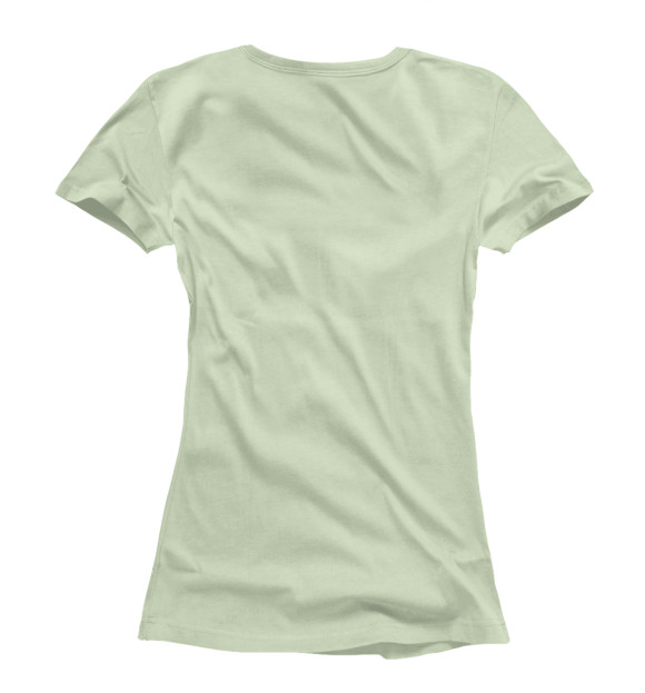 Женская футболка с изображением Пейзаж цвета Белый