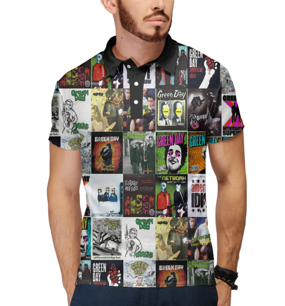 Мужское поло с изображением Sum 41 | Сам 41 цвета Белый