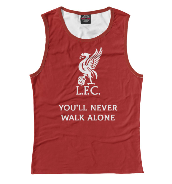 Майка для девочки с изображением You'll never walk alone цвета Белый