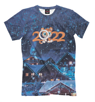 Мужская футболка Новый год 2022 - год тигра