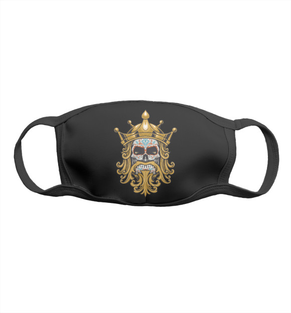 Маска тканевая с изображением King Skull цвета Белый